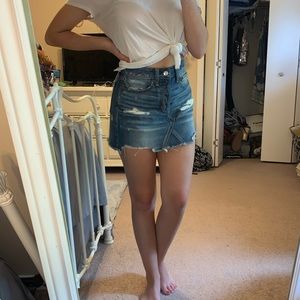 never worn american eagle jean skirt